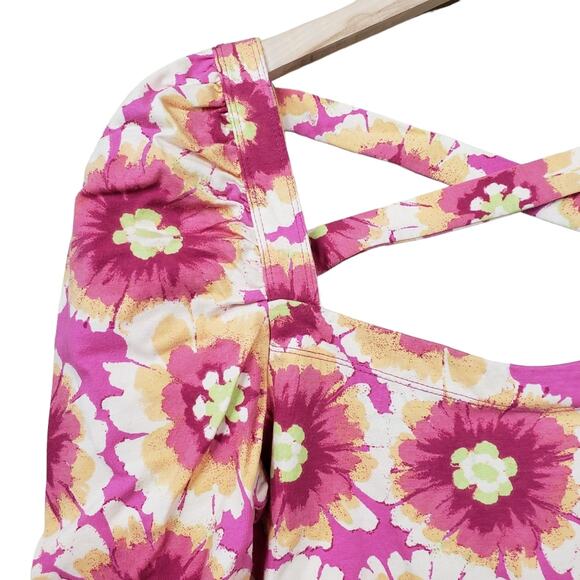 Free People Womens M Give Me More Crop Top in Pop Combo NEW - Picture 7 of 11